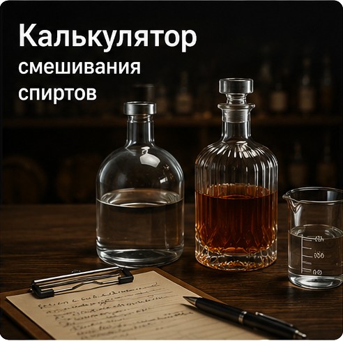 Калькулятор смешивания спиртов